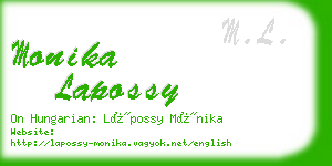 monika lapossy business card